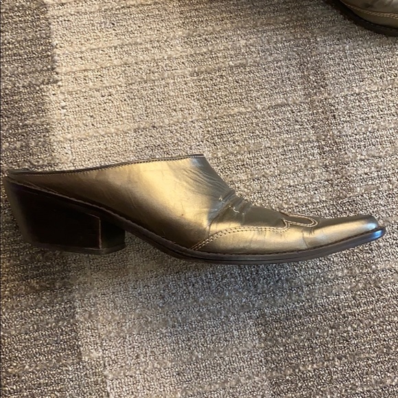 30%OFF BUNDLES! LEATHER MULES FLATS HEELED loafer - Picture 3 of 9